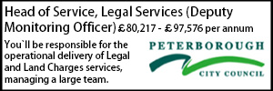 Peterborough Head of Legal